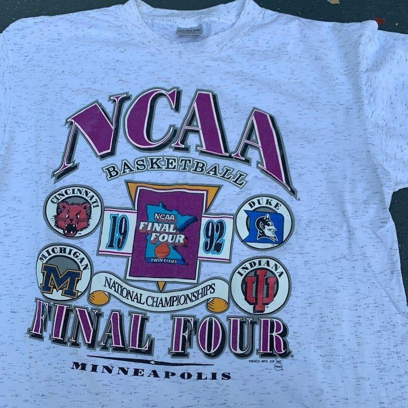 Vintage 90's NCAA Final Four T Shirt Hoodie, Sweatshirt | PureTeeCo.com