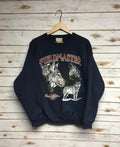 Vintage 90's Timber Wolf crewneck sweatshirt Wolves sweatshirt howling wolf lone wolf nature scene animal print...