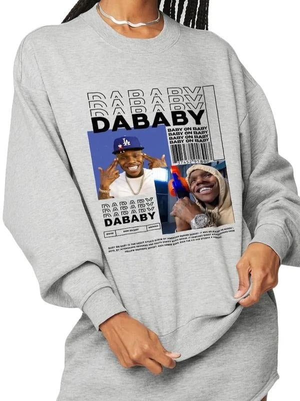 Vintage 90's Tshirt Vintage, Dababy Rap Sweatshirt  Retro Dababy Shirt, Vintage Dababy Crewneck 90's Sweatshirt Rapper