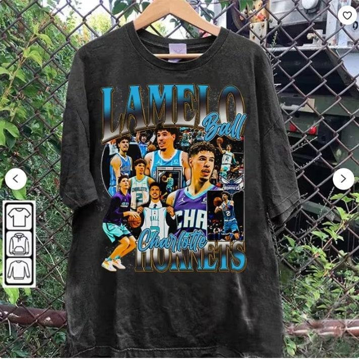 Vintage 90s Graphic Style LaMelo Ball T-shirt - LaMelo Ball Vintage T-shirt - Stephen Curry Vintage Tee For Man and Woman...
