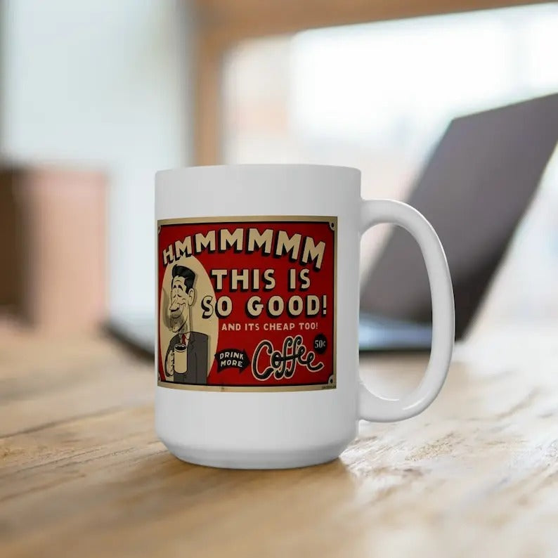 Vintage Advertisement Coffee Mug Classic Retro Style Coffee Cup Gift 11oz 15oz