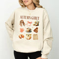 Vintage Autumn Girly Sweatshirt, Fall Vibes Sweater, Autumn Apparels for Girls, Retro Fall Crewneck, Aesthetic Autumn...