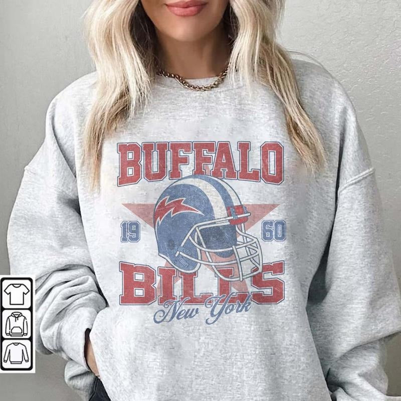 Vintage Buffalo Football Crewneck, Buffalo Bill Sweatshirt, Bill Sweatshirt, Bills Football, Buffalo New York, Buffalo...