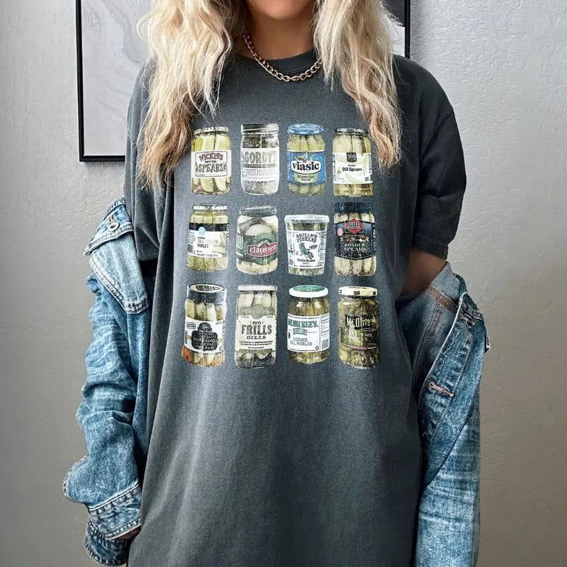 Vintage Canned Pickles Shirt, Pickle Jar Shirt Hoodie, Sweatshirt | PureTeeCo.com