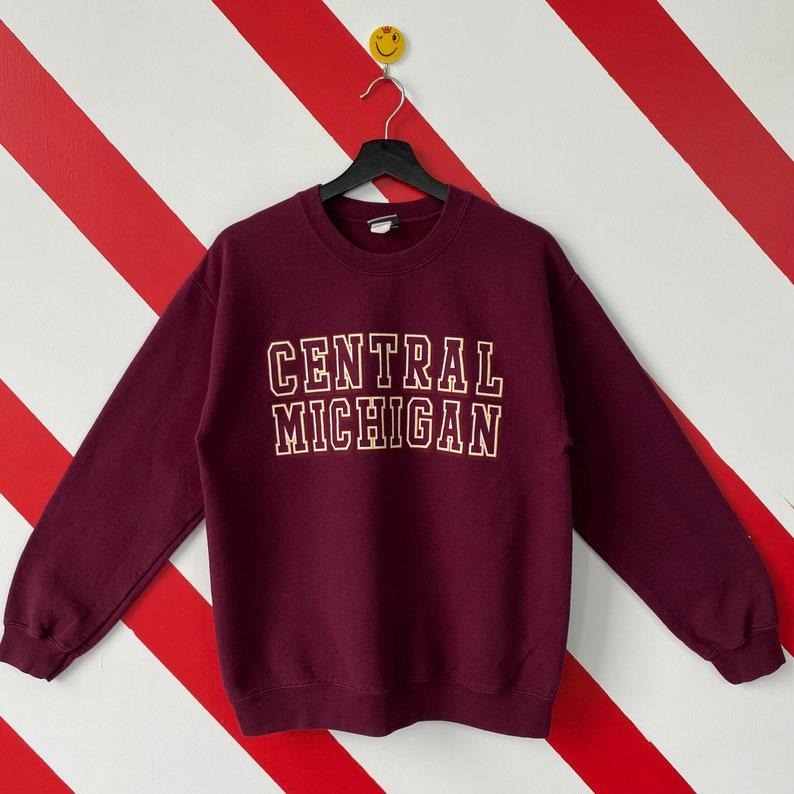 Vintage Central Michigan University Sweatshirt Central Michigan Crewneck Michigan Sweater Central Michigan Chippewas...