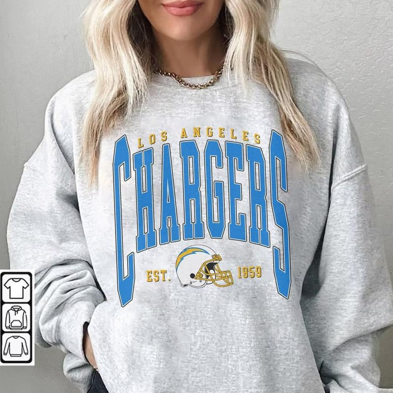 Vintage Chargers Football Los Angeles SweatShirt, Football Vintage SweatShirt, Style Football Sweatshirt , Gameday Fan...
