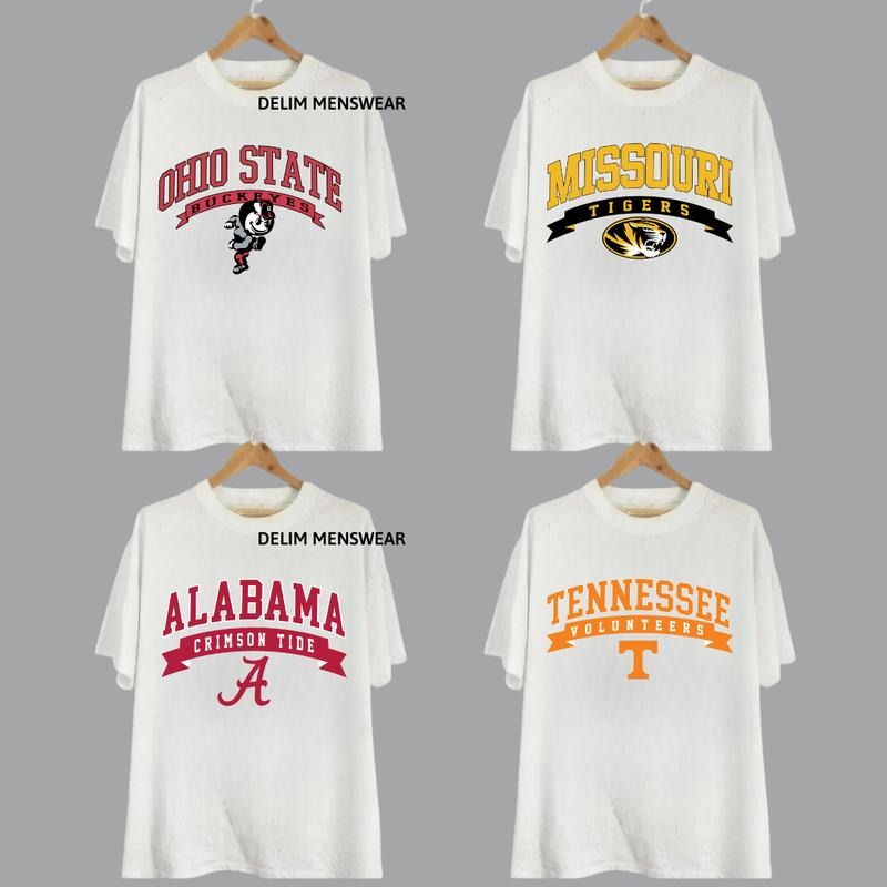 Vintage College NCAA T-shirt, Vintage Hoodie All Teams NCAA Shirt, Classic Sport Tee, Gifts For Sport, College Football...