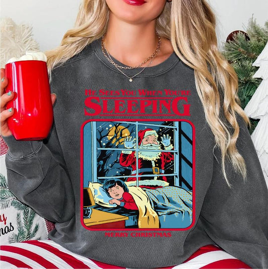 Vintage Creepy Santa Claus Sweatshirt, Ugly Christmas Party Shirt,  Retro 90s Graphic Sweatshirt, Retro Santa Shirt, 90s Christmas Sweatshirt