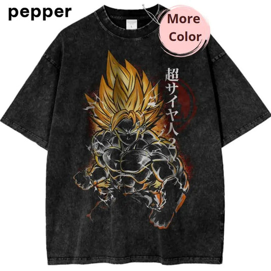 Vintage Dragon Ball Z T-Shirt, Son Goku Anime Shirt for Fans, anime Graphic Tee,  vintage clothing men, anime clothing, Menswear Top Shortsleeve