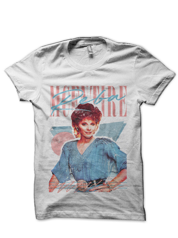 Vintage Faded 80s Style Fan Design Reba McEntire White T-Shirt Hoodie, Sweatshirt | PureTeeCo.com