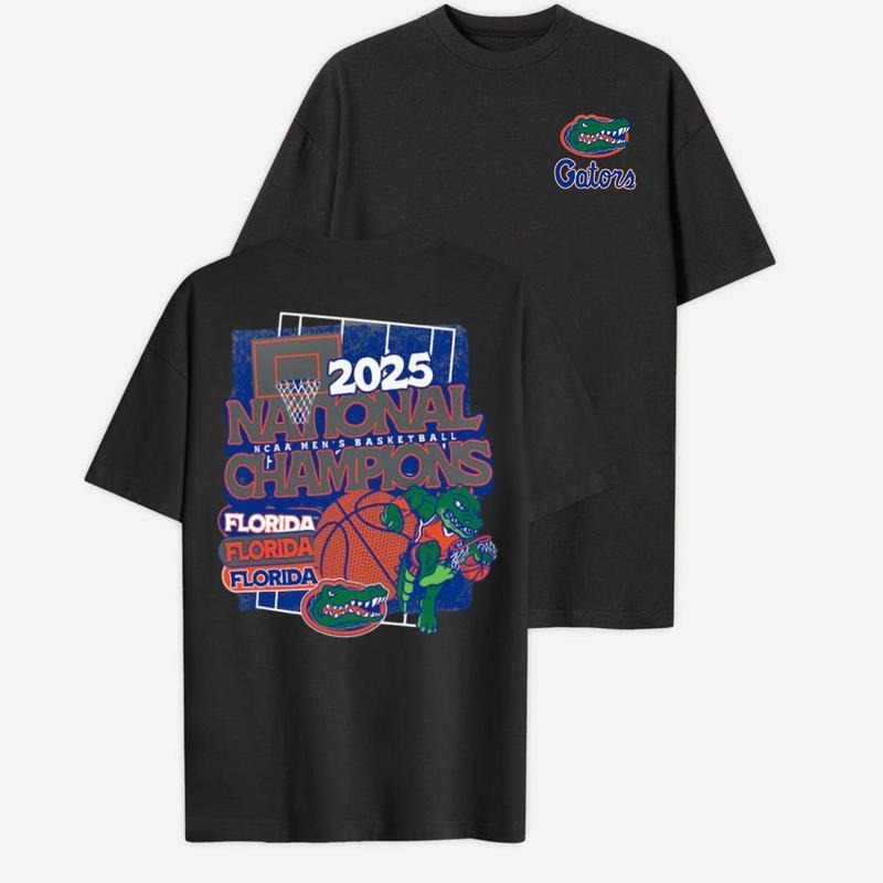 Vintage Florida Gator National Champions 2025 Slide T-Shirt, Vintage Graphic Tee, Gift For Men, For Women Menswear Top...