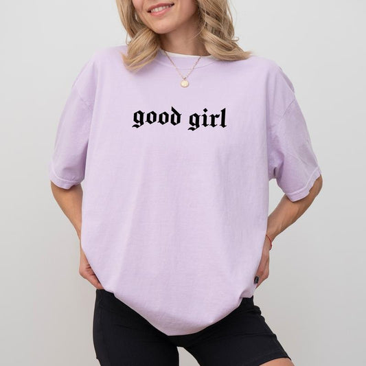 Vintage Good Girl Comfort Colors Shirt, Gothic Romance Reader Graphic Tee, Retro Bookish Unhinged Tees, Booktok T-shirt, Spicy Book Lover Outfits