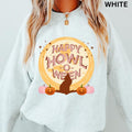 Vintage Halloween Crewneck, Happy Howl-O-Ween Sweatshirt, Dog Halloween Crewneck Casual Comfort T-Shirts, Hoodie