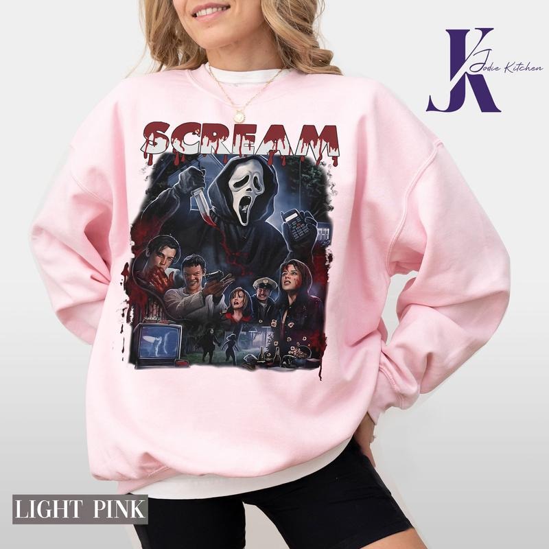 Vintage Halloween Scream Shirt, Scream Horror Shirt, Retro Spooky Season Shirt, Halloween Graphic Tee, Ghost Face Shirt,...