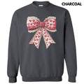 Vintage Heart Lace Bow Sweatshirt T-Shirts, Hoodie | PureTeeCo.com