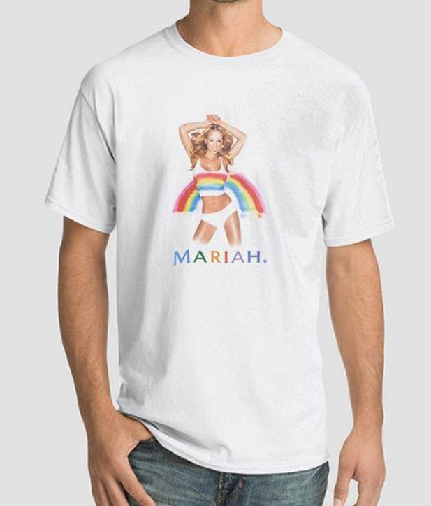Vintage Hot Mariah Carey Rainbow Shirt Hoodie, Sweatshirt | PureTeeCo.com