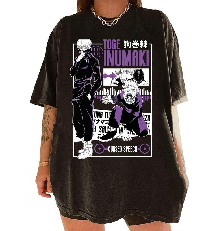 Vintage Inumaki Toge Shirt, Toge Shirt, Inumaki Shirt, Anime Shirt Hoodie, Sweatshirt | PureTeeCo.com