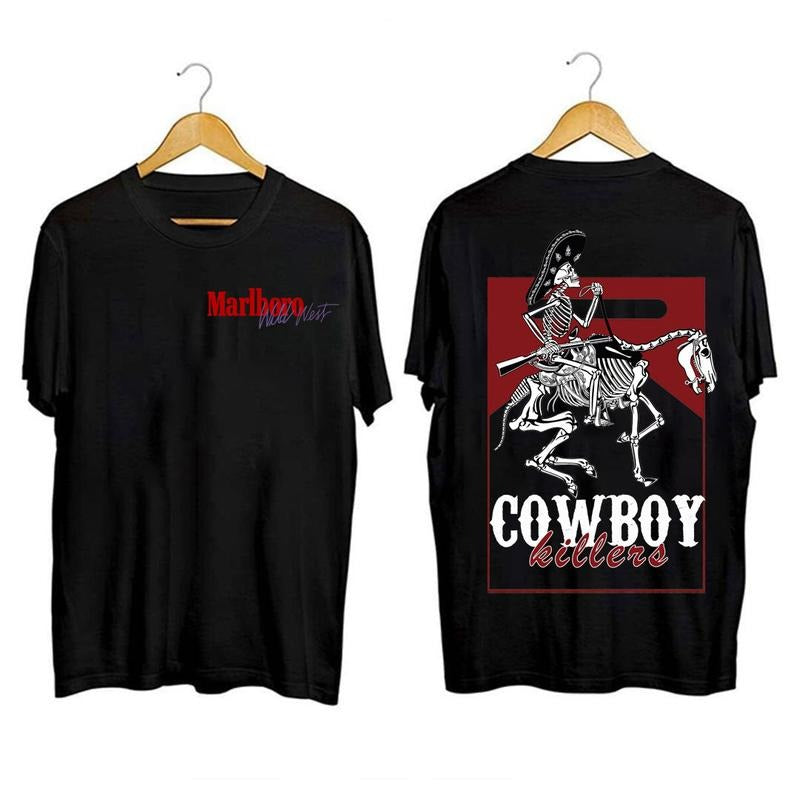 Vintage Marlboro Cowboy Wild West Shirt, Country Music, Cowboy Killer. Hoodie, Sweatshirt | PureTeeCo.com