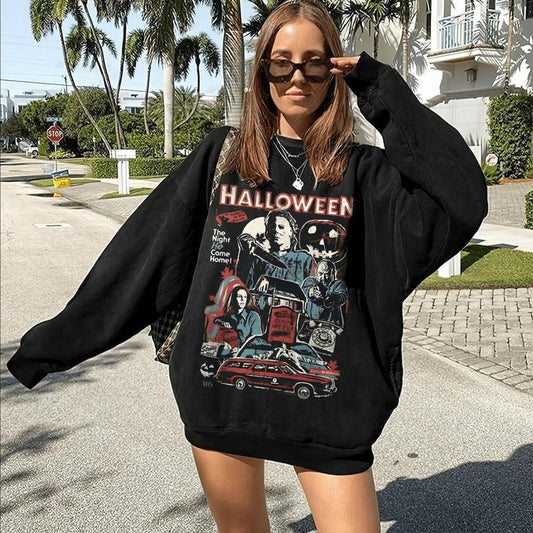 Vintage Michael Myers Halloween Sweatshirt, Michael Myers Halloween The Night He Came Home T-shirt, Horror Movies Shirt, Horror Movie Hoodie