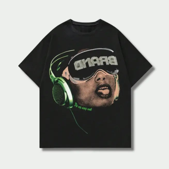 Vintage Neon Beats Graphic Tee, Sweatshirt, Hoodie Gift For Women Top Womenswear Underwear Cotton T-Shirt Polyester...