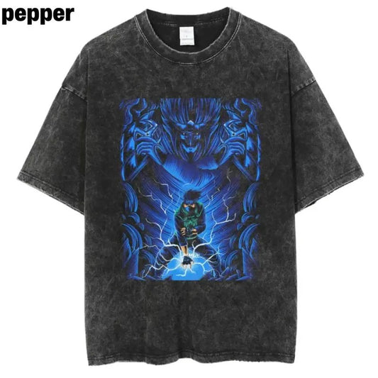 Vintage Raikiri x Susanoo Tee, T-shirt Anime, Naruto Shirt, Gift for her, T-shirt for men, gift for him Menswear Top Sweatshirt, Hoodie, Comfort Colors