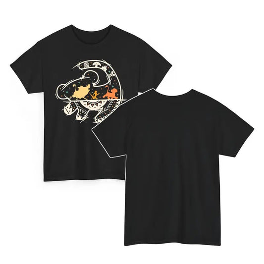 Vintage Retro Animal Kingdom Cartoon Squad Fans Cotton T-Shirt