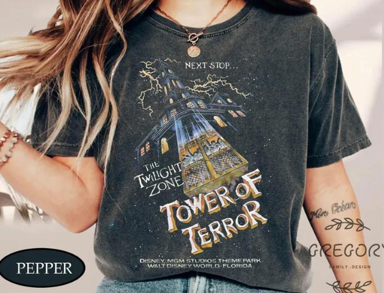 Vintage Retro Tower Of Terror Shirt,  Twilight Zone Shirt,Hollywood Studios Shirt, WDW trip teestyle{n002}2