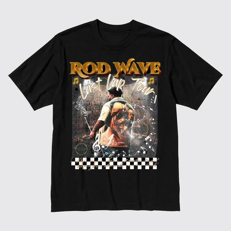 Vintage Rod Wave Last Lap Concert T-Shirt Unisex Crew Neck Tee Hoodie, Sweatshirt | PureTeeCo.com
