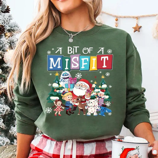 Vintage Rudolph Red Nosed Reindeer Crewneck, Cute Christmas Shirt, Retro Christmas Sweatshirt, Vintage Rudolph Christmas Shirt, Family Christmas Tee, 90s Christmas Crewneck, Cute Santa Shirt, Cozy Winter Sweaterstyle{n002}2