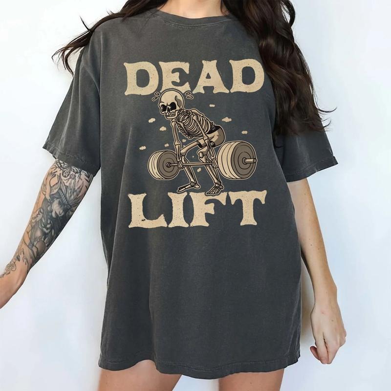 Vintage Skeleton Gym Shirt Comfort Colors, Muscle Mommy Unhinged Unisex T-Shirt, Workout Gifts, Ladies Fitness Clothing,...