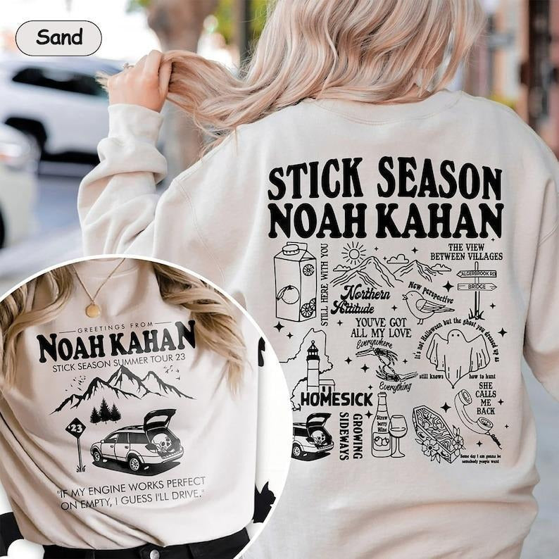 Vintage Stick Season Tour Double Side Sweatshirt T-Shirts, Hoodie | PureTeeCo.com