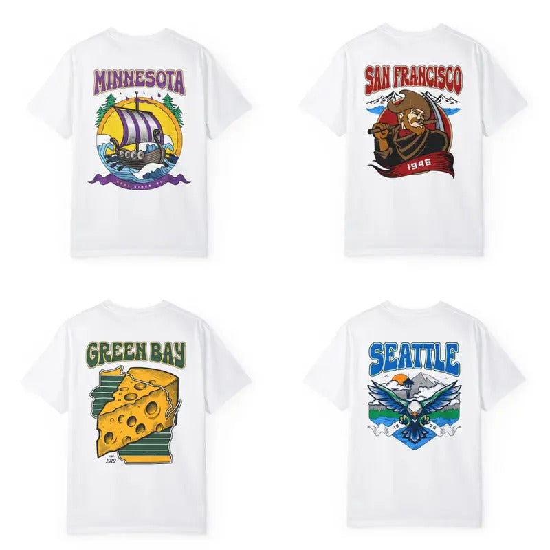 Vintage Teams Football T-shirt, Football Fan Gift, Retro Fan T-shirt, Gift For Fan Football men's  sweatshirts