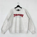 Vintage Thrasher Sweatshirt Thrasher Crewneck Thrasher Sweater Pullover Thrasher Magazine Skateboard Thrasher Print Logo...