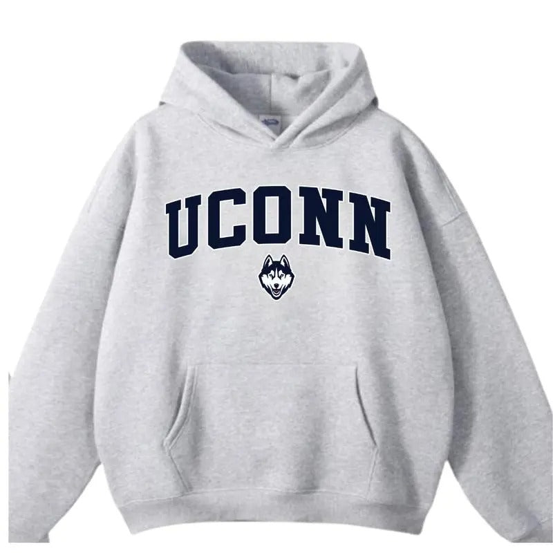 Vintage UConn Huskies Football Hoodie, UConn College Shirt, NCAA Team Crewnecks Shirt, Gift For Fans, Football Shirt...