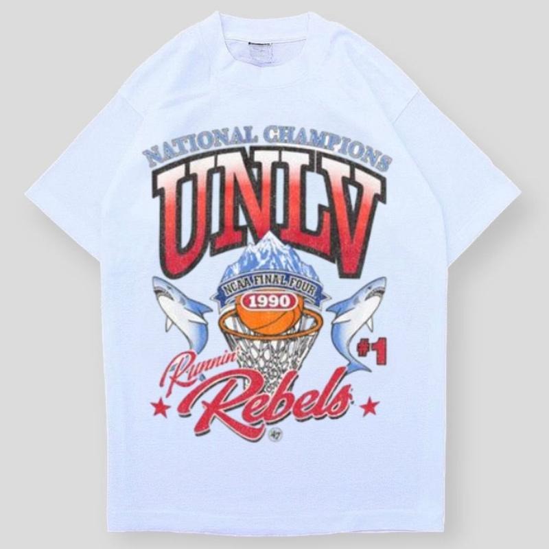 Vintage UNLV Runnin Rebels 1990 NCAA National Champions T-Shirt, Sweatshirt, Hoodie Classic Fit, Unisex | PureTeeCo.com