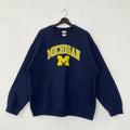 Vintage University Michigan Sweatshirt Michigan Crewneck University Michigan Sweater Pullover Michigan Wolverines Print...