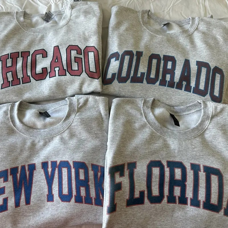 Vintage Varsity Hockey Sweatshirt Sweater T-Shirts, Hoodie | PureTeeCo.com