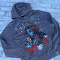 Vintage Washed Hoodie - Punk N Spice Halloween, Pumpkin Spice, Alt Fashion, Goth, Zombie, Halloween, Scary, Rock, Punk,...