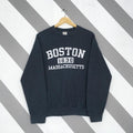 Vintage Y2K Boston City Massachusetts Sweatshirt Medium Boston 1630 Massachusetts Spell Out Crewneck Boston United State...