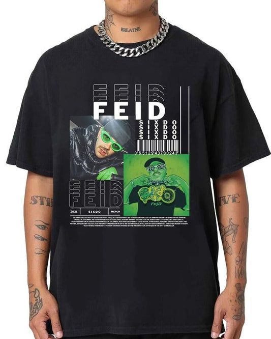 Vintage ferxxo Feid Graphic unisex T Shirt  Latin, Rapper, Hiphop, Retro, 90s Vintage Feid Bootleg Tee Sweater