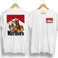 Vintage marlboro2 Cotton Tshirt Crewneck Casual Streetwear Top Gift Fans Birthday Hoodie, Sweatshirt | PureTeeCo.com