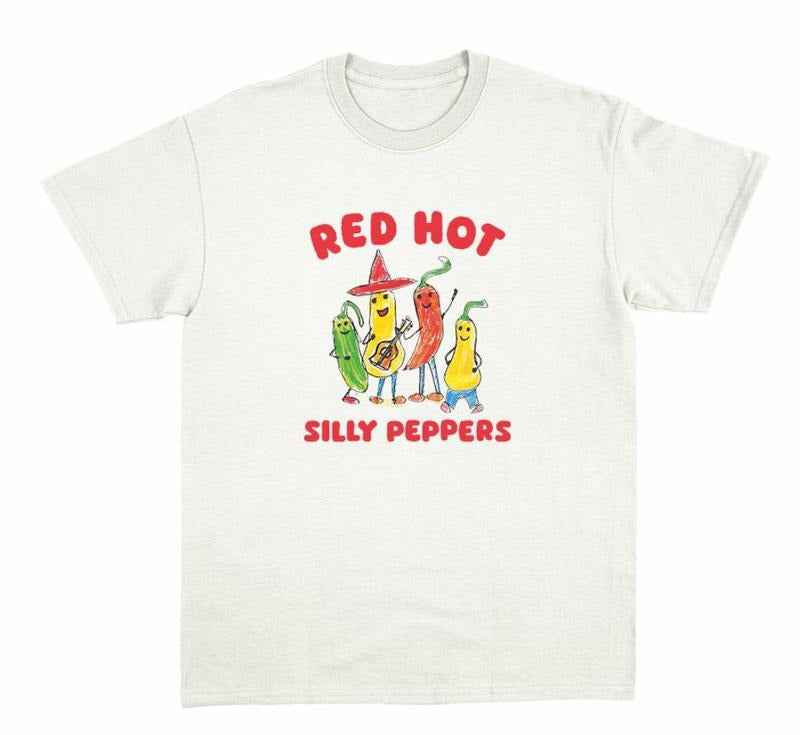 Vintage silly peppers tee- unisex t shirt -graphic tee Menswear Top Hoodie, Sweatshirt | PureTeeCo.com