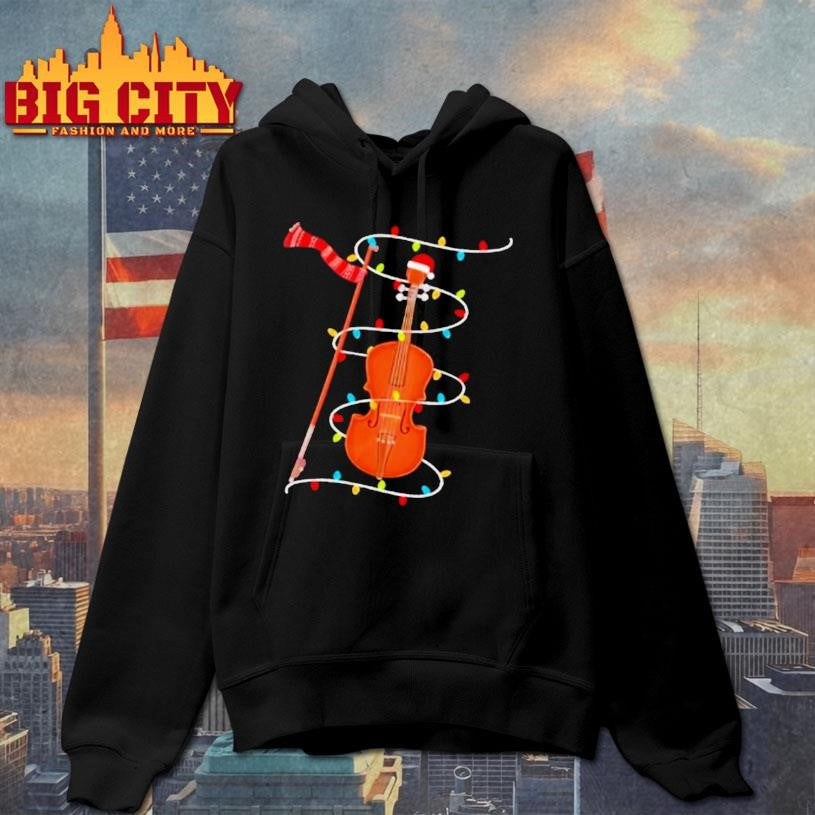 Violin Christmas Lights Stylish Shirt