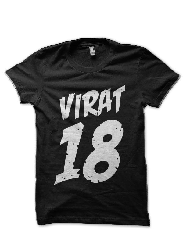 Virat Kohli Black T-Shirt Style002 Hoodie, Sweatshirt | PureTeeCo.com