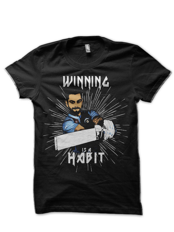Virat Kohli Black T-Shirt Style001 Hoodie, Sweatshirt | PureTeeCo.com