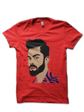 Virat Kohli Red T-Shirt Style001 Hoodie, Sweatshirt | PureTeeCo.com