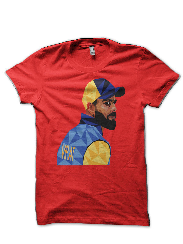 Virat Kohli Red T-Shirt Hoodie, Sweatshirt | PureTeeCo.com