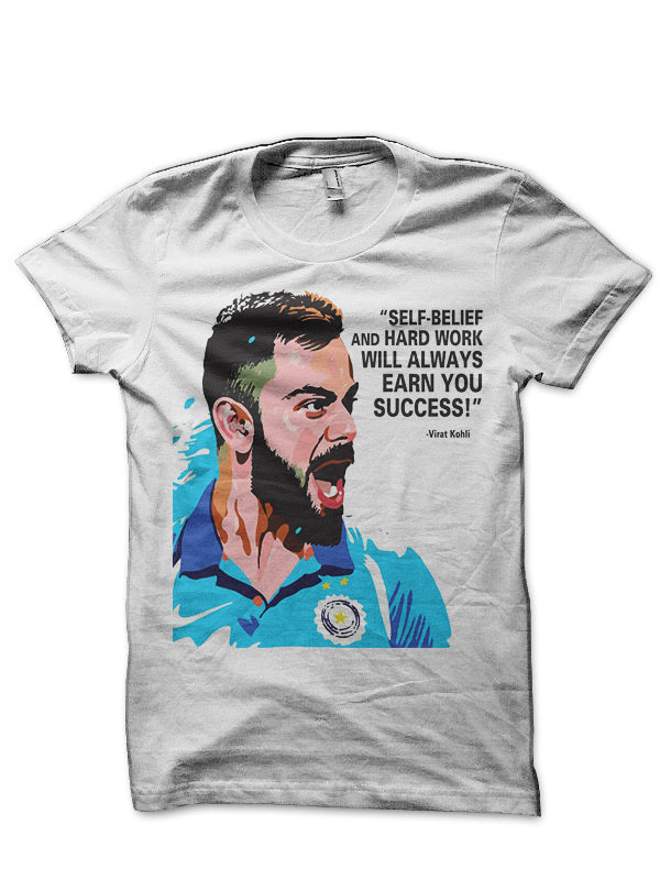Virat Kohli White T-Shirt Style006 Hoodie, Sweatshirt | PureTeeCo.com