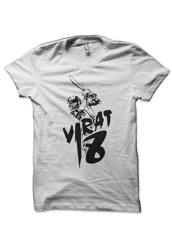 Virat Kohli White T-Shirt Style001 Hoodie, Sweatshirt | PureTeeCo.com