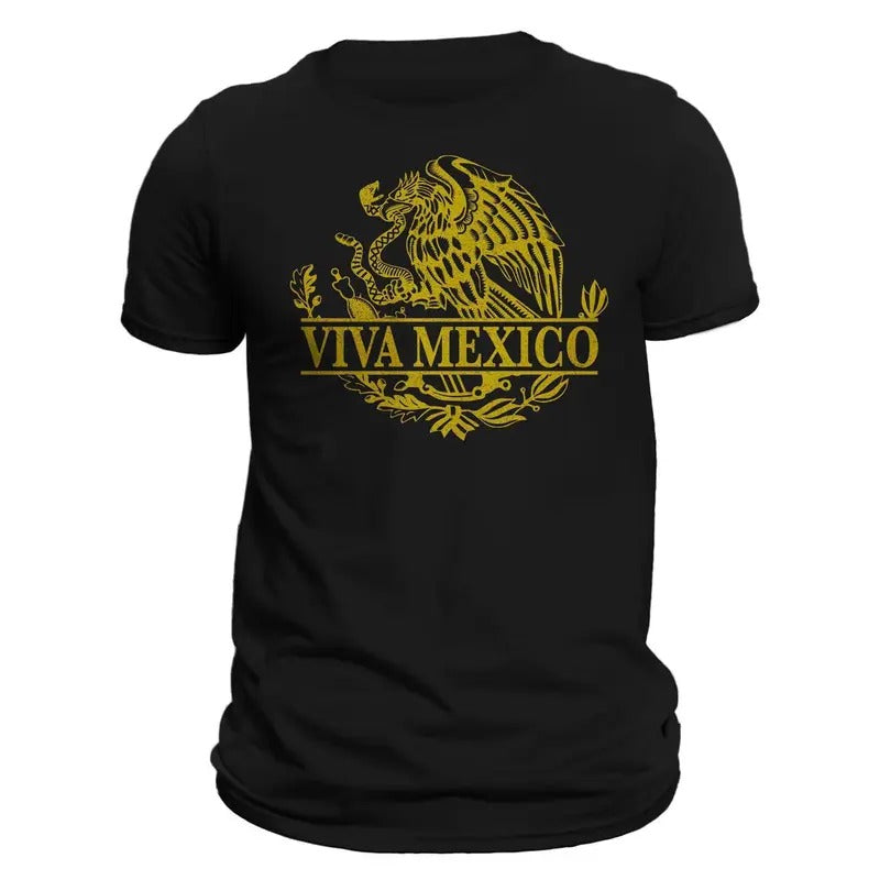 Viva Mexico Eagle Emblem Mexican T-Shirt Hoodie, Sweatshirt | PureTeeCo.com